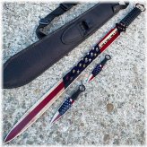 Patriot's Edge Machete and Throwing Knife Set