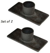 Rustic Iron Taper Candle Holders