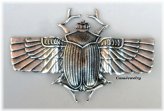 Antiqued Scarab Beetle Pendant