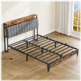 Metal Haven Storage Bed Frame