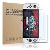 CrystalShield for Nintendo Switch OLED - 3 Pack Tempered Glass Screen Protectors