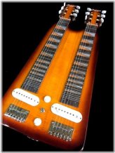 Sunburst Western Swing Double Neck Steel Guitar