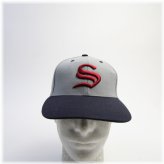 Stealthy Gray/Navy Fitted Hat by Richardson for Unknown Teams
