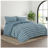 Gray Stripe Reversible Comforter