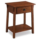 Rustic Oak Bedside Table