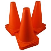 Orange Agility Markers (Set of 12) for Soccer and Sports Training