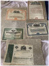 Franklin Mint Vintage Stock Certificate Collection