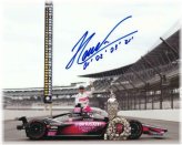 Indy 500 Champion Helio Castroneves Autographed 8x10 Photo Print