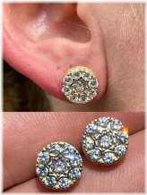 Golden Cluster Studs