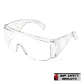 CrystalShield Eye Protection - Clear Vented Safety Glasses for Industrial and Personal Use