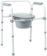 ComfortSeat Bath Chair with Folding Frame and Elongated Seat