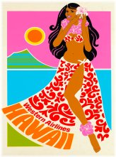 Aloha Memories Vintage Poster Print