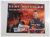 NHRA Dragster Autograph: Clay Millikan Hero Card