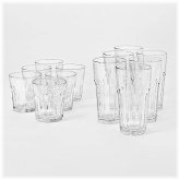 Faceted Glass Tumbler Set