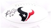 Texans Logo Football Autographed by Ka'imi Fairbairn