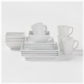 Elegant Edge Porcelain Dining Set