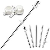 Stainless Steel Flag Pole Kit with Rings and Adjustable Length by Anley