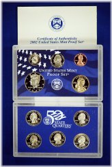 Blue Mint Box Original 2002-S U.S. Proof Set