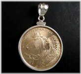 Sacagawea Horse Dollar Coin Pendant