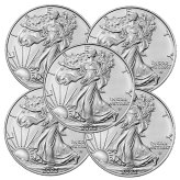 American Silver Eagle Collection - Lot of 5