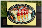 Golden Falls Tin Sign