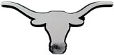Longhorns Silver Chrome Auto Emblem
