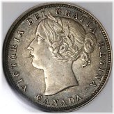Victoria Silver 20 Cents Coin (1858)