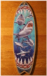 Oceanic Treasures Surfboard Sign