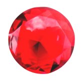 Ruby Crystal Diamond Paperweight