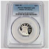 Statue Liberty Platinum Eagle