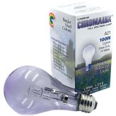 Natural Sunlight Bulb - A21 Clear 100 Watt 1 Unit