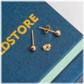 Golden Sphere Earrings