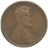 Circulated 1916 S Lincoln Wheat Penny