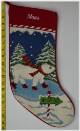 Frosty Wilderness Monogrammed Stocking