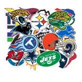 NFL Team Logo Decal Vinyl Stickers Set - Perfect for Fans and Collectors