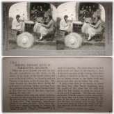 Panama Hat Weaving in Ecuador - Keystone Stereoview Set