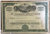 Green Horseshoe Curve Stock Certificate