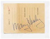 Fairmont Hotel Receipt Autograph by Mary Healy, 1953
