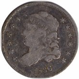 Silver Bust Half Dime from 1836 - VF Grade #1153