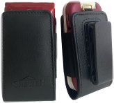 Leather Pinch Clip Case for Nokia 2780 and 2760 Flip Phone