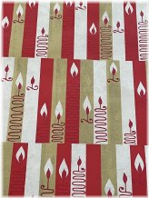 Vintage Christmas Candlelight Wrapping Paper Set