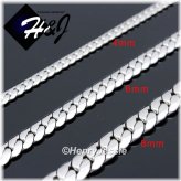 Silver Steel Miami Curb Chain Necklace Collection