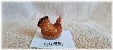 Bantam Hen Buff Miniature Figurine