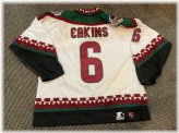 1996-97 Dallas Eakins Phoenix Coyotes Starter 54 Jersey - Light Use