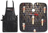 Gold Apron & Clipper Cape Set with Snap Button Closure by BabylissPRO