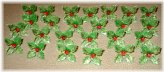 Vintage Holly Poinsettia Ceramic Christmas Tree