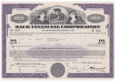 Mack Financial Corporation Bond Stock Certificate