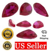 Scarlet Fire Pear CZ Gem