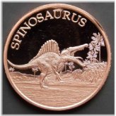 Spinosaurus Copper Round