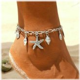 Starfish & Seashell Anklet